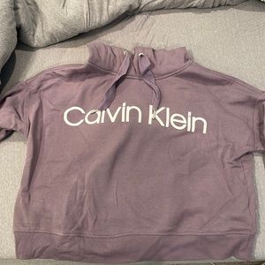 Cropped Hooded Calvin Klein Sweatshirt